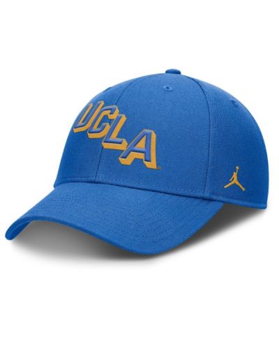 Мужская регулируемая кепка Jordan Blue UCLA Bruins Slanted Primetime Rise Performance