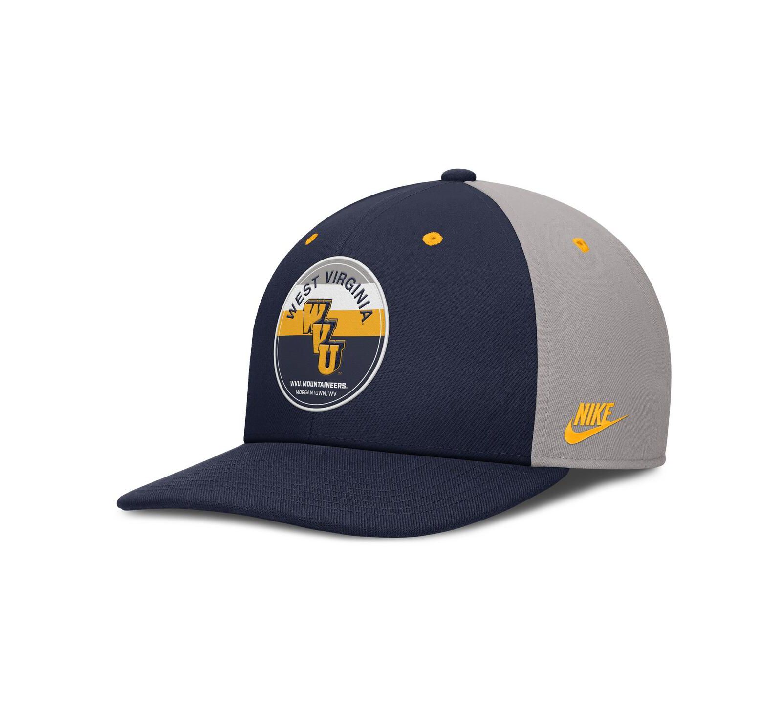 Nike Мужская сине-серая кепка West Virginia Mountaineers Prep Pro Performance Snapback