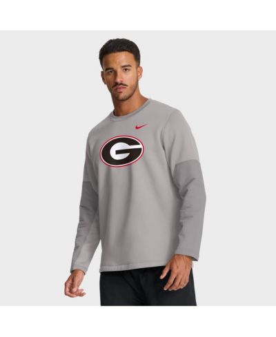 Мужская футболка Nike Georgia Bulldogs 2025 Sideline Coach Performance, серая