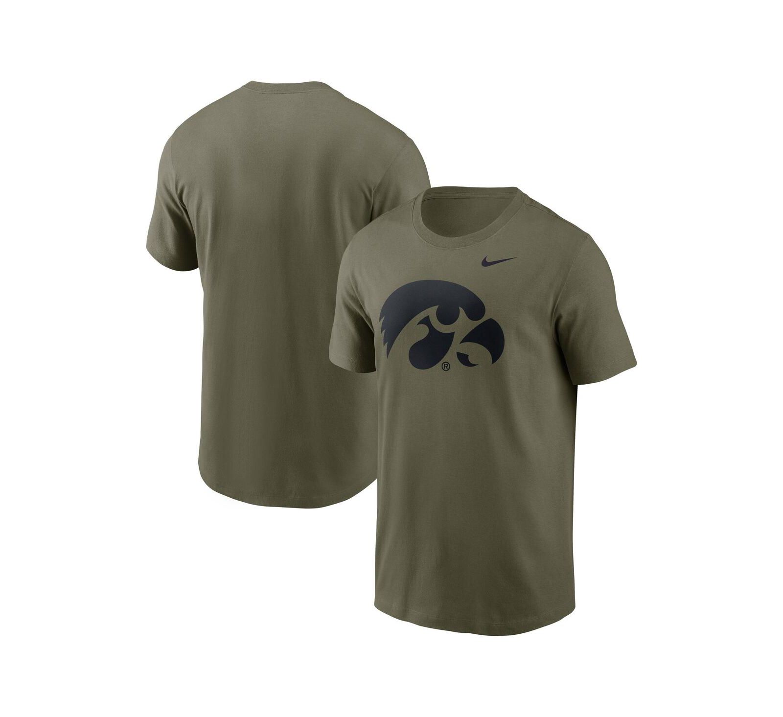 Nike Men's Olive Iowa Hawkeyes Primetime Logo Performance T-Shirt