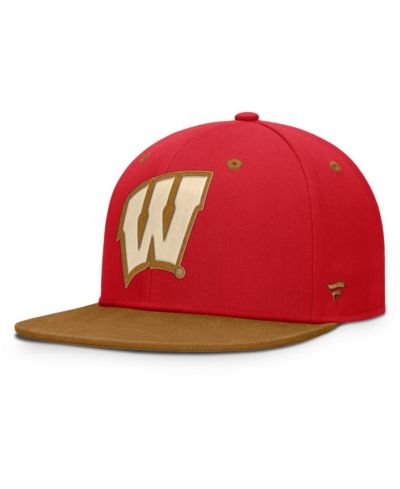 Мужская кепка Fanatics Wisconsin Badgers Noboa, цвет Red/Brown