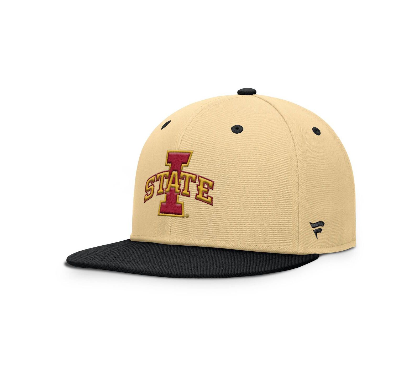 Мужская кепка Fanatics Khaki/Black Iowa State Cyclones Balance Fitted