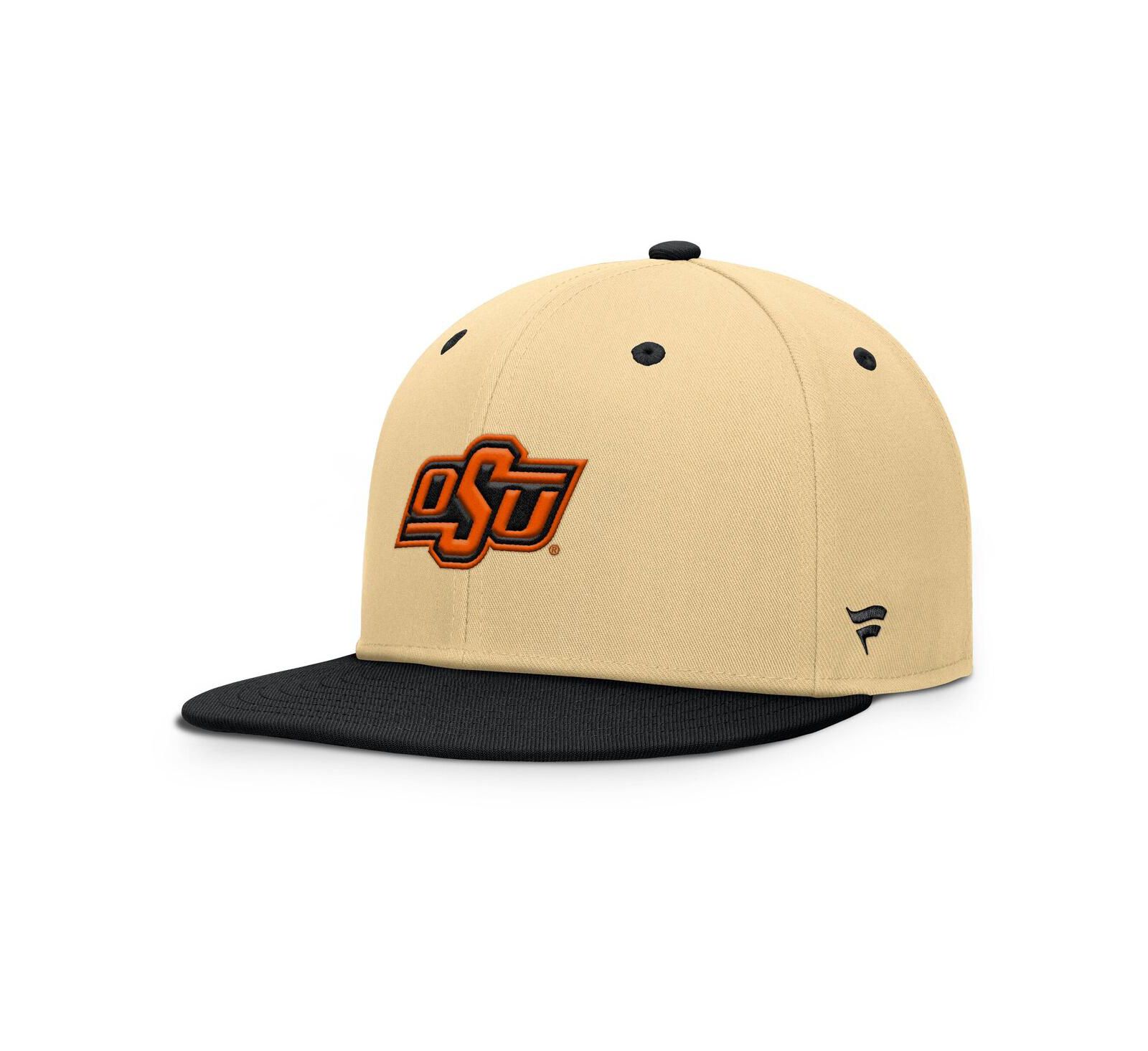 Fanatics Мужская кепка Oklahoma State Cowboys Balance Fitted, Khaki/Black
