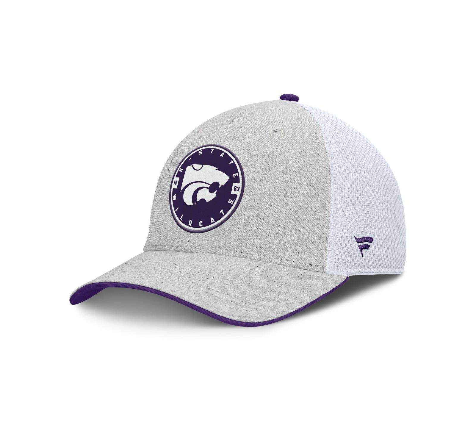 Fanatics Мужская серая/белая Kansas State Wildcats Trigger Flex Hat