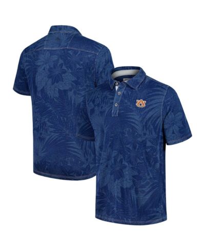 Мужская рубашка Tommy Bahama Navy Auburn Tigers Big & Tall Sport Santiago Paradise Polo Shirt