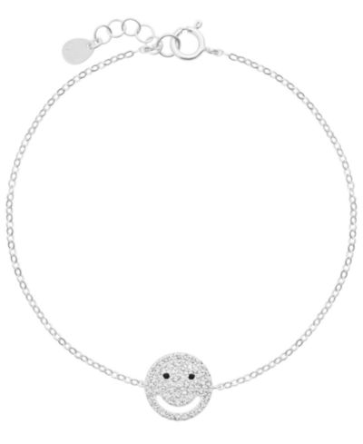 Macy's Cubic Zirconia Bracelet (0.59 ct. t.w.) in Sterling Silver (also in 14k Gold Over Sterling Silver)