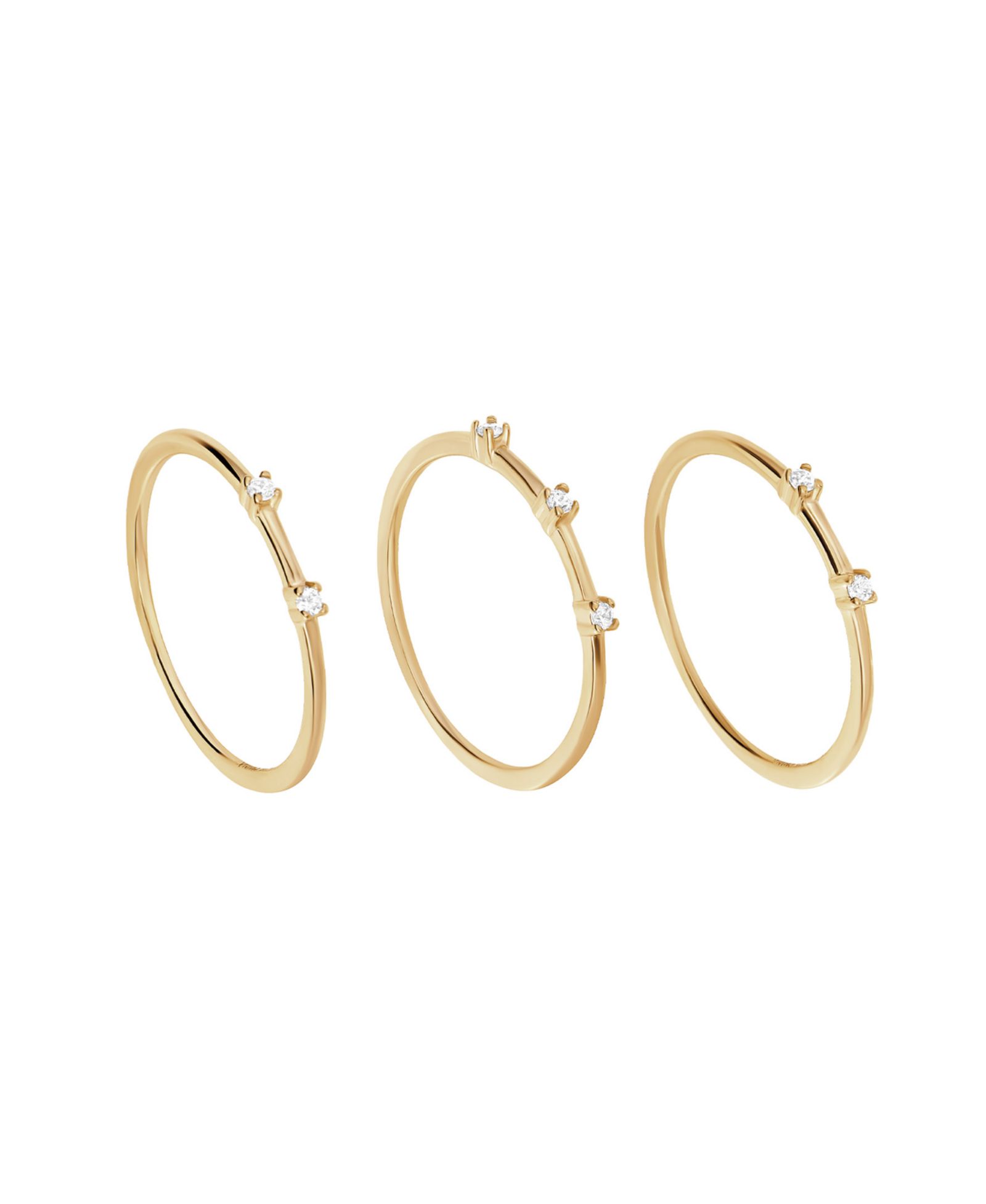 Macy's 3-Pc. Cubic Zirconia Stackable Ring Set in Sterling Silver
