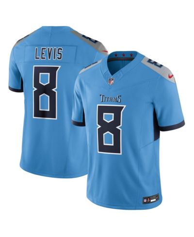 Мужская джерси Nike Will Levis Light Blue Tennessee Titans Alternate Vapor F.U.S.E. Limited