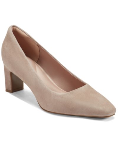Rockport Women's Merida Total Motion Suede Block Heel Pumps