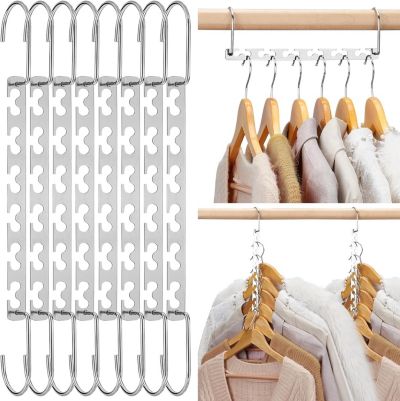 HOUSE DAY Magic Hangers Space Saving Clothing Organizer Metal 12 Pack