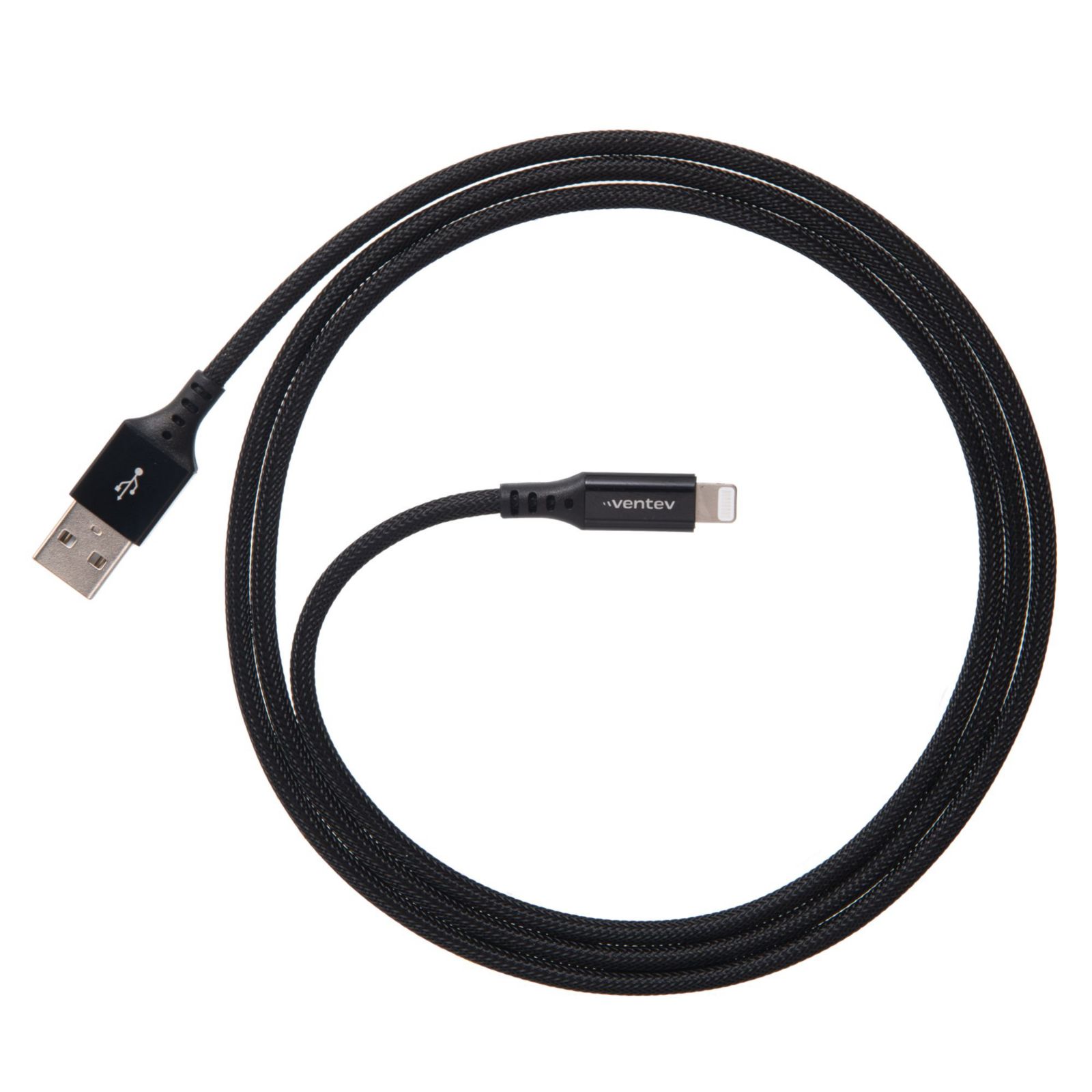Высокоскоростной кабель Ventev USB A - Apple Lightning, 4 фута