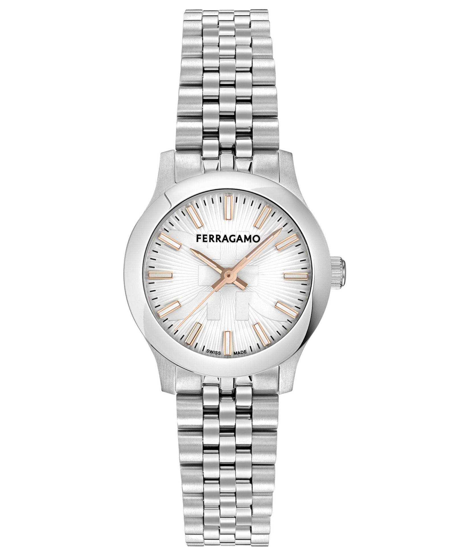 Ferragamo Women's Swiss Duo Stainless Steel Bracelet Watch 28mm