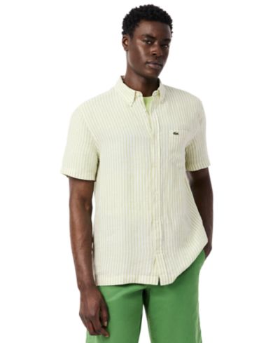 Мужская льняная рубашка Lacoste Regular-Fit