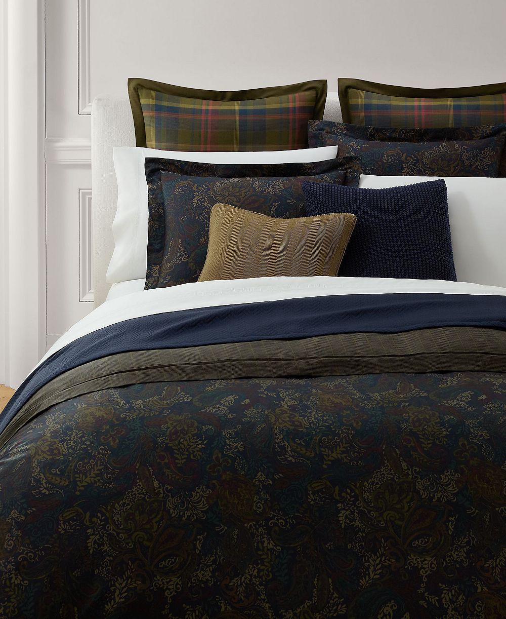 Lauren Ralph Lauren Henry Cotton Sateen Reversible 3-Pc. Duvet Cover Set, King