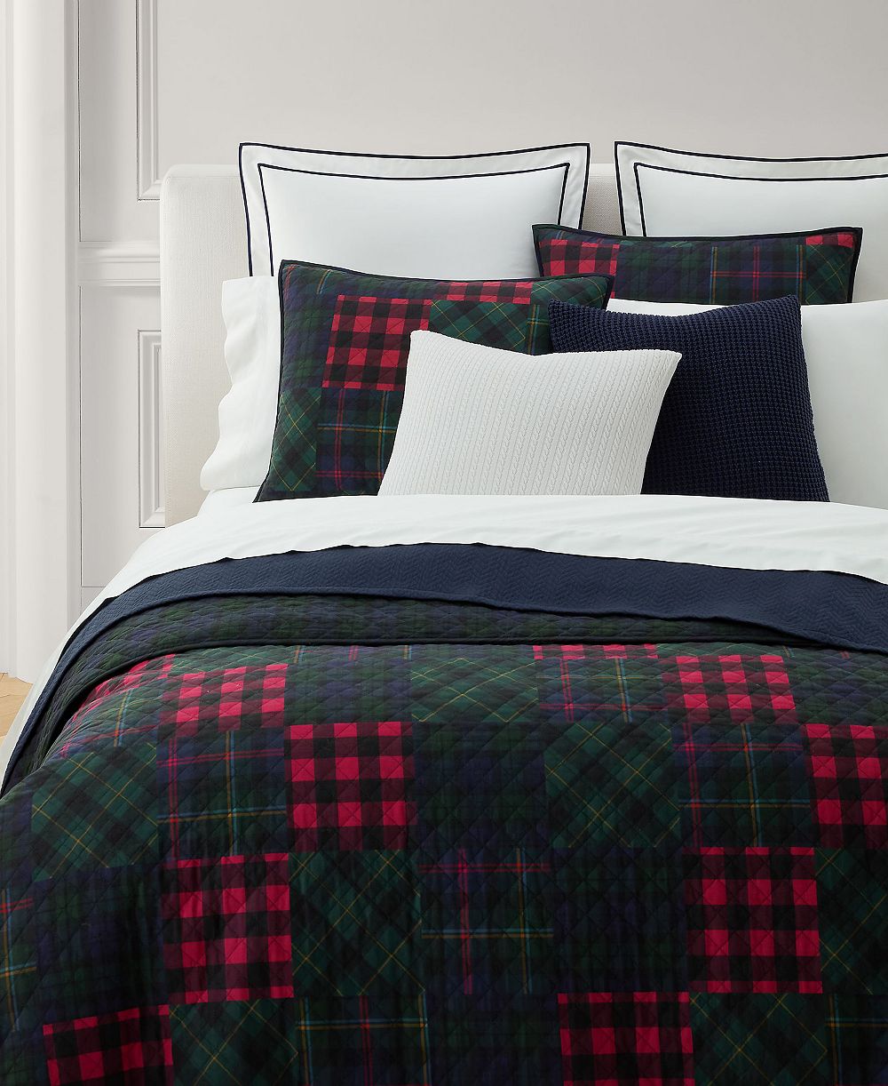 Пододеяльник Lauren Ralph Lauren Hadley Soft Cotton Diamond-Stitch Quilt, King