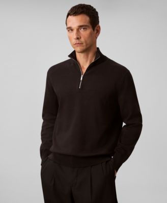 Calvin Klein Men's Supima Cotton 1/4 Zip Sweater