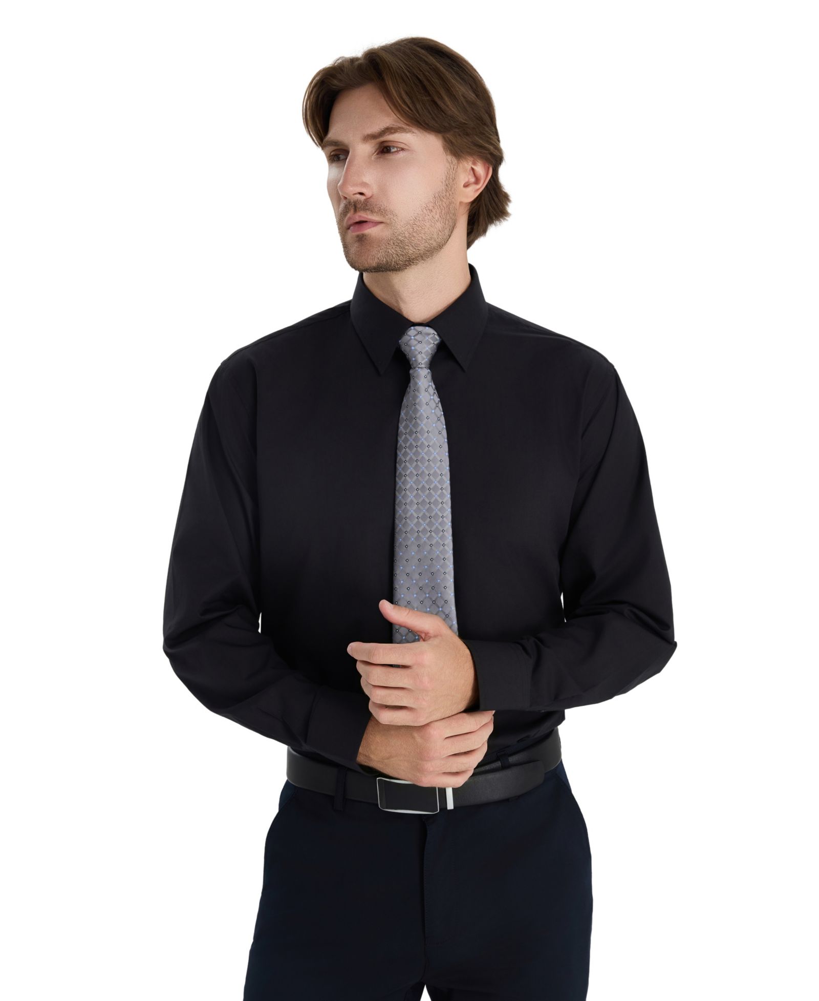 Club Room Men's Regular Fit Solid Dress Shirt, Macy's Exclusive