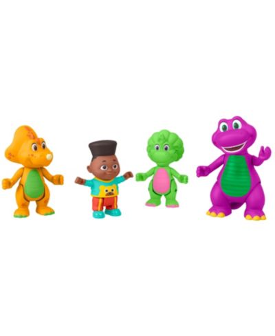 Barney Hey Friends Poseable 4-Pack Action Figures, Ages 3+