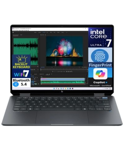 HP OmniBook Ultra Flip 2-in-1 ноутбук 14.0" 2.8K Display (Intel Ultra 7-256V, 16GB LPDDR5, 2TB PCIe SSD,FP, 2 TB4, WiFi 7, Win 11 Home)
