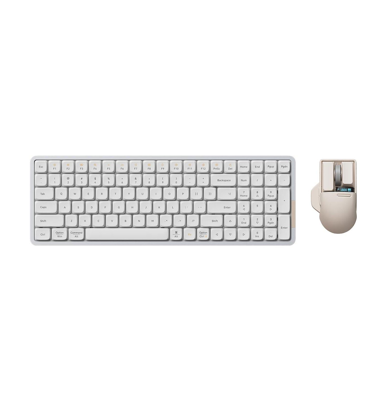 Lofree Flow100 Low-Profile Mechanical Wireless Keyboard and Mouse, 2-Piece Set for PC/Mac