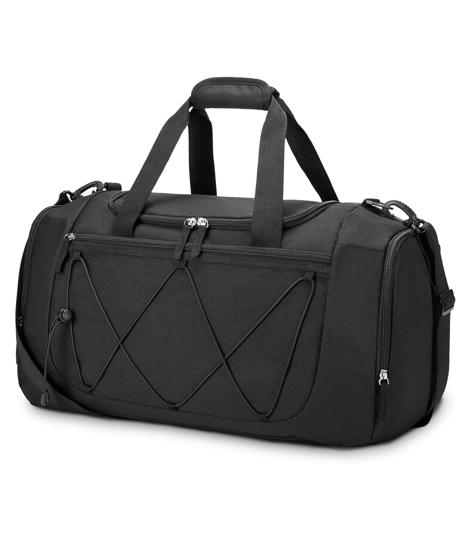 Urtala Gym Bag for Men - 21 Inches Duffle Bag for Travel Lightweight Duffel Bag with Shoe Compartment Personal Item Travel Bag Weekender Bag for Travel Sports Gym - Black