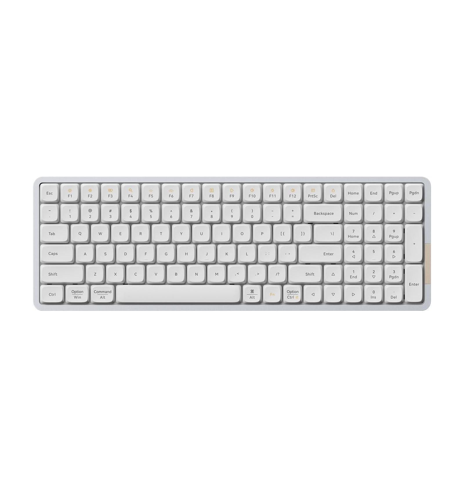 Беспроводная механическая клавиатура Lofree Flow Low-Profile White Ghost Linear Switches