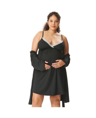 Motherhood Maternity Женский комплект из халата и ночной сорочки для беременных