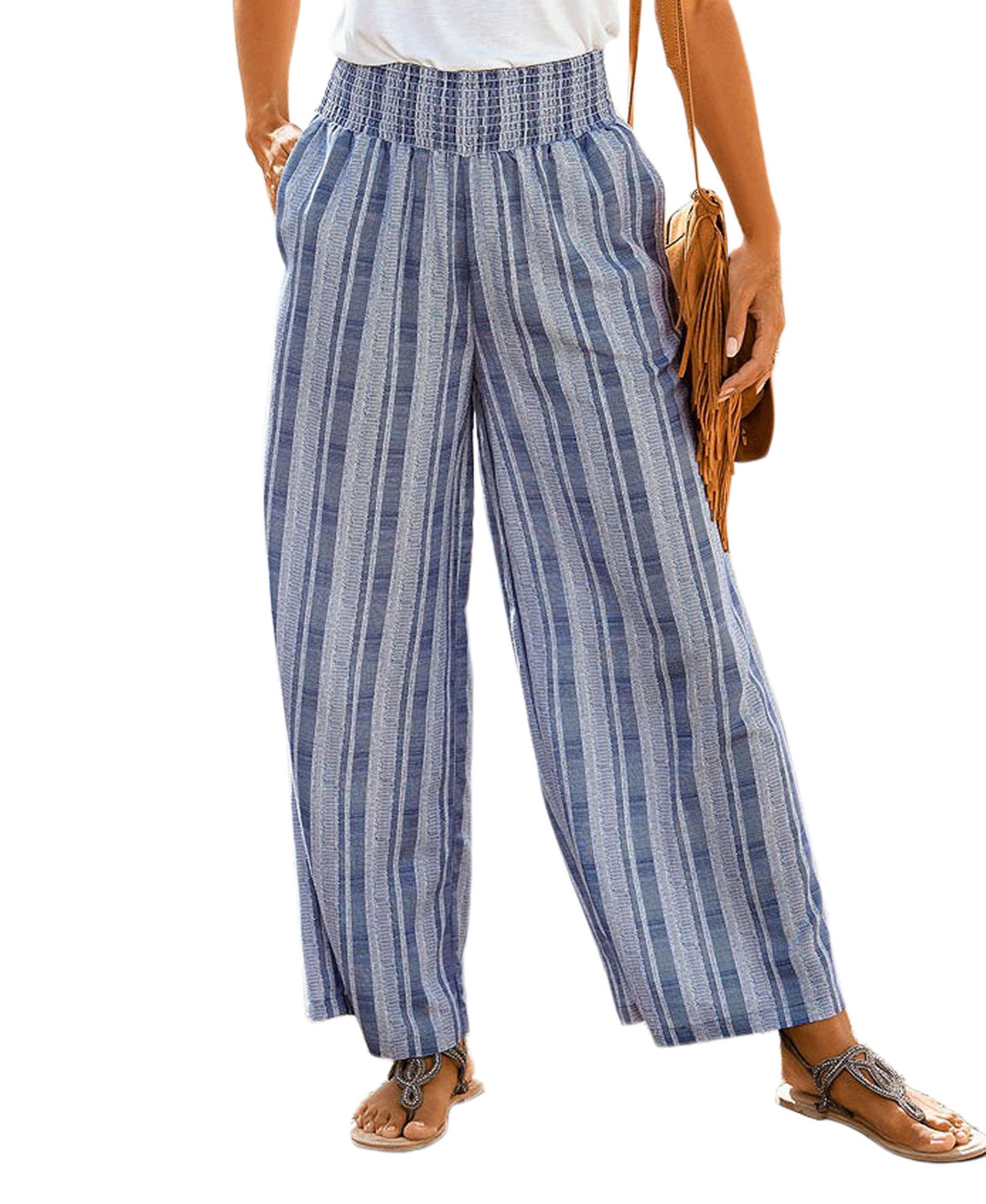 Женские брюки LASCANA Striped Wide Leg