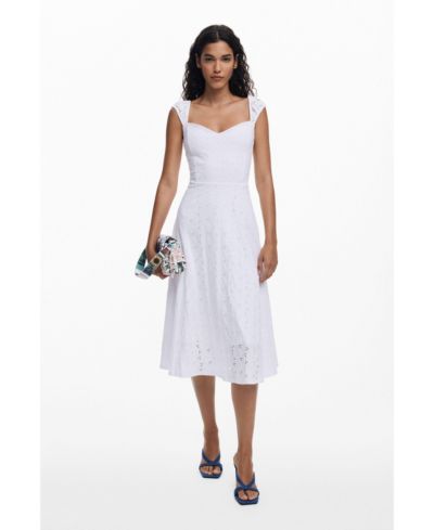 Desigual Women's Embroidered midi dress