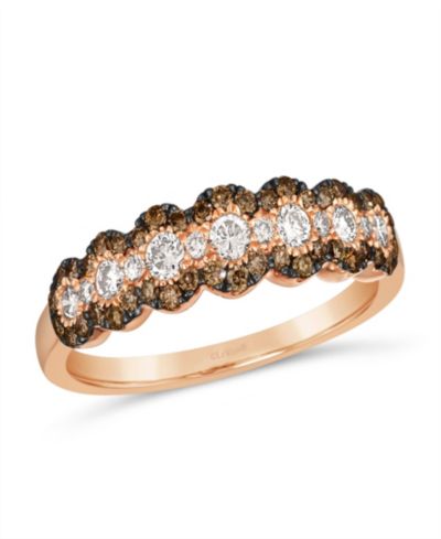 Кольцо Le Vian Chocolate Diamond & Nude Diamond в золоте 14K Strawberry Gold