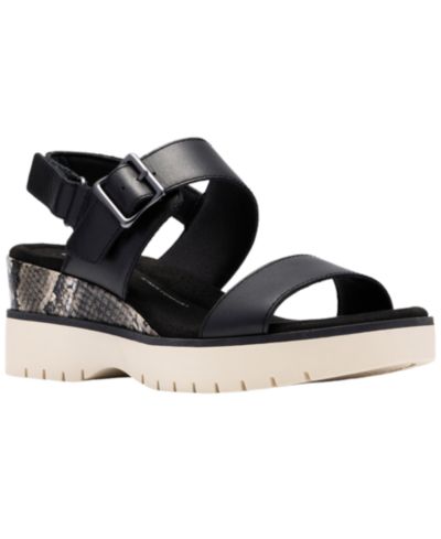 Clarks Женские Diaz Rose Round Toe Wedge Sandals
