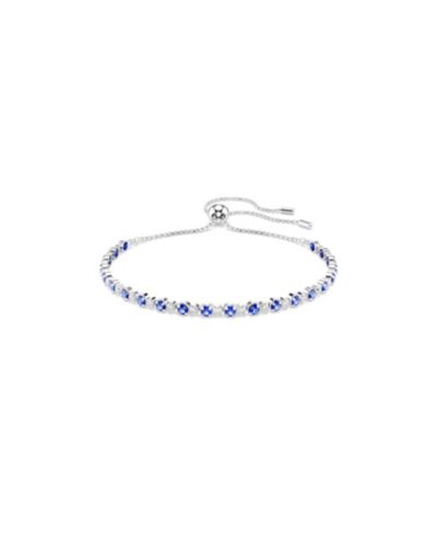 Swaroski Matrix Rhodium Plated Tennis Bracelet