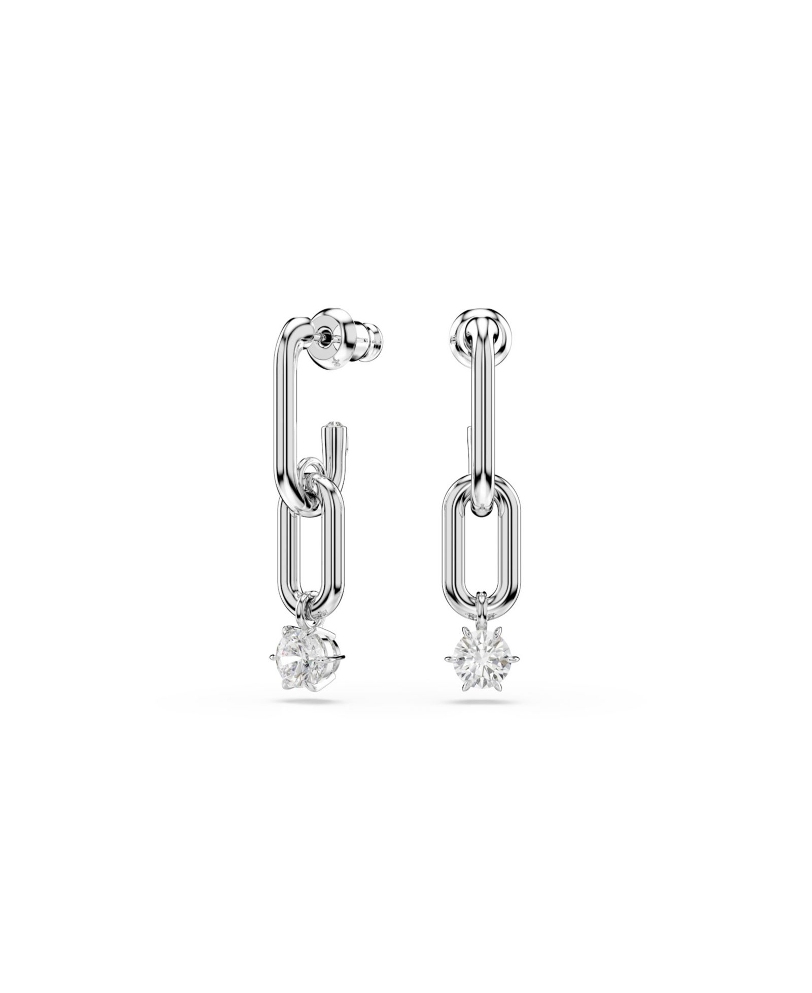 Серьги-подвески Swarovski Constella Rhodium Plated Drop