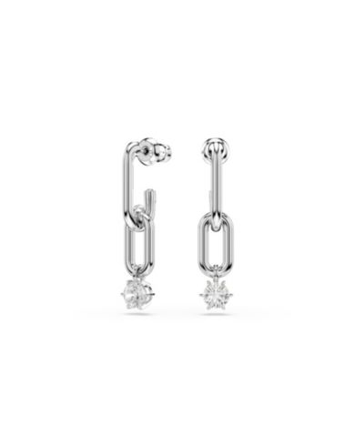 Серьги-подвески Swarovski Constella Rhodium Plated Drop