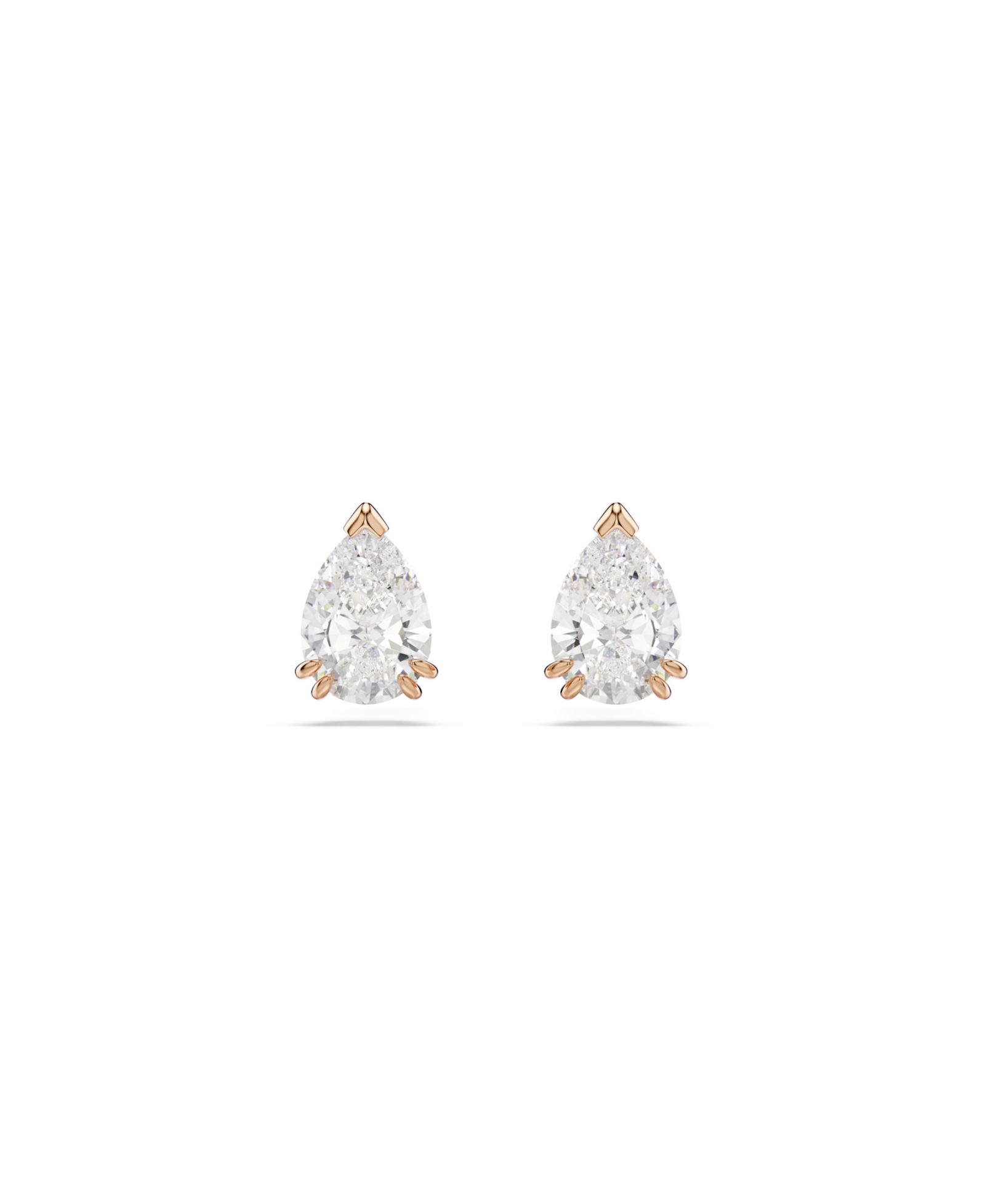 Swarovski Stilla  Rose Gold-Tone Plated Stud Earrings