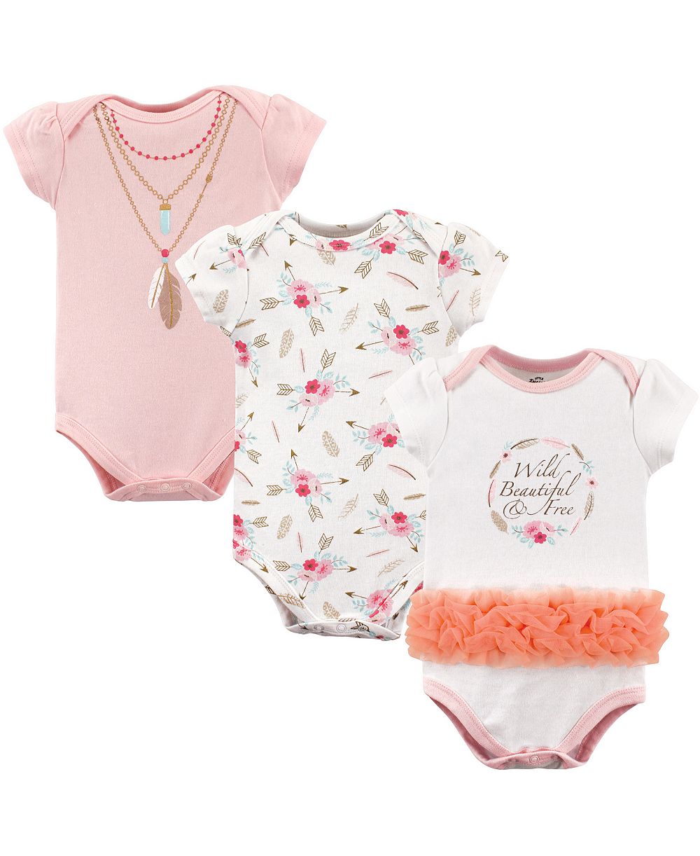 Little Treasure Baby Girls Treasure Cotton Single-Piece Clothing