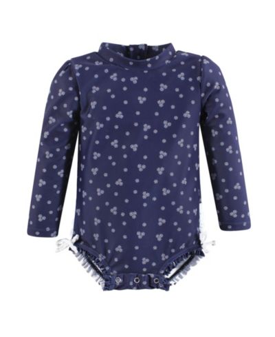Hudson Baby Rashguard Baby Swimsuit, Floral