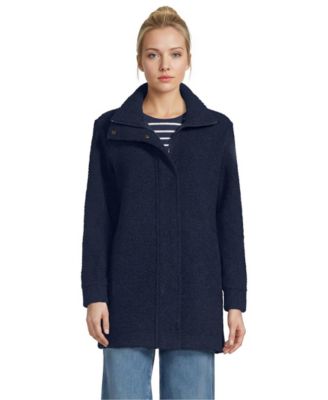 Lands' End Женское теплое пальто из букле