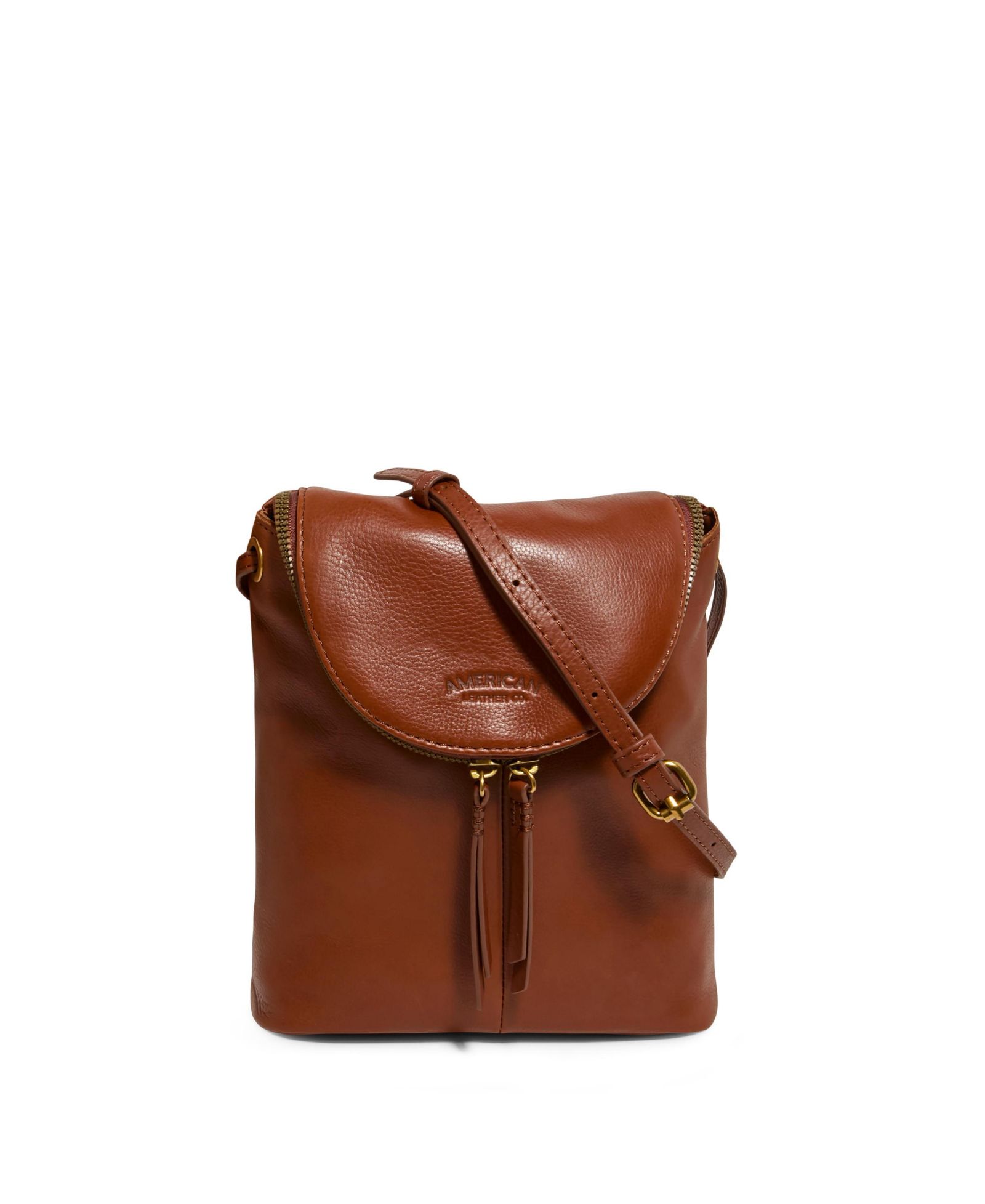 American Leather Co. Hampton Большая сумка через плечо на молнии