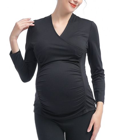 kimi + kai Women's Maternity Essential Nursing Active Top