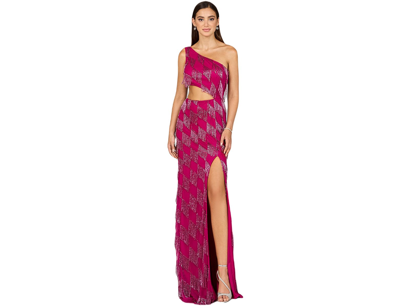 Вечернее платье Lara Women's One Shoulder Fringe