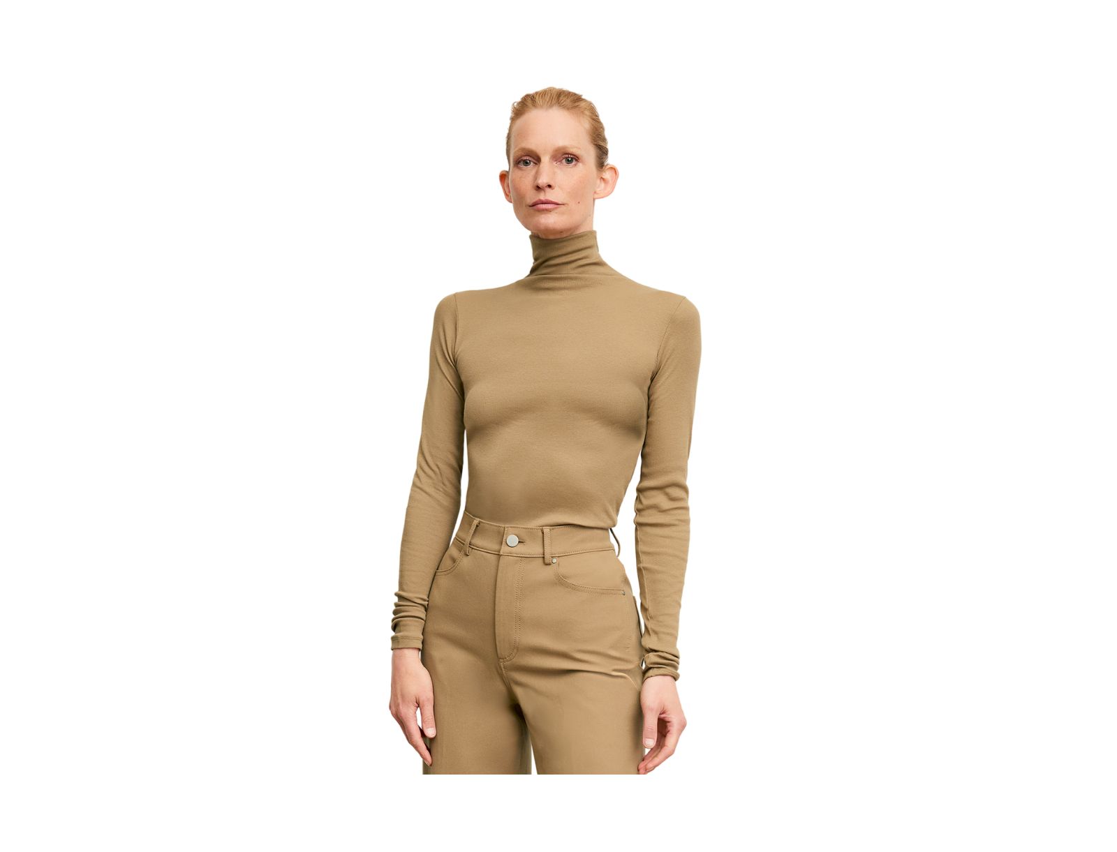 M.M.LaFleur Axam Layering Turtleneck - Ribbed Pima Cotton