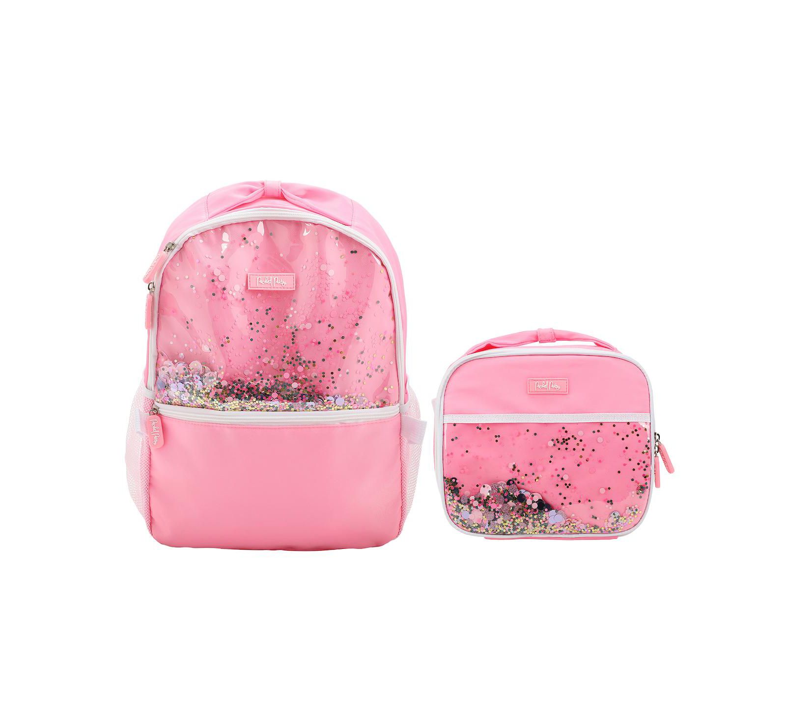Рюкзак Packed Party Pink 17" с наполнителем из конфетти и ланчбоксом