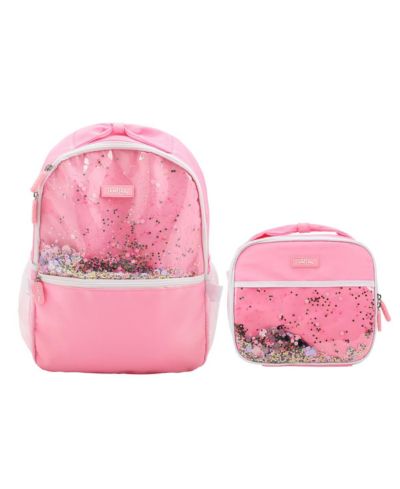Рюкзак Packed Party Pink 17" с наполнителем из конфетти и ланчбоксом