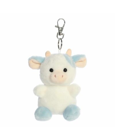 Aurora Mini Skyla Blueberry Cow Palm Pals Adorable Clip-On Blue 4