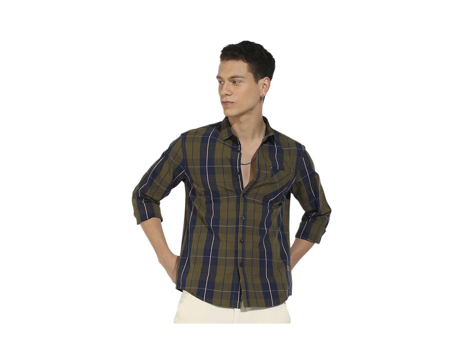 Мужская рубашка в клетку Campus Sutra Tartan Plaid