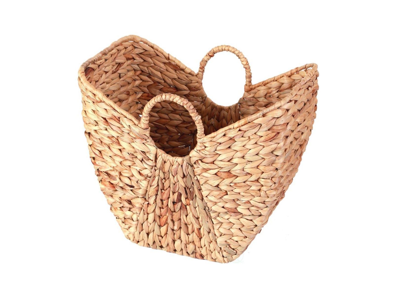 Vintiquewise Large Wicker Laundry Basket with Round Handles