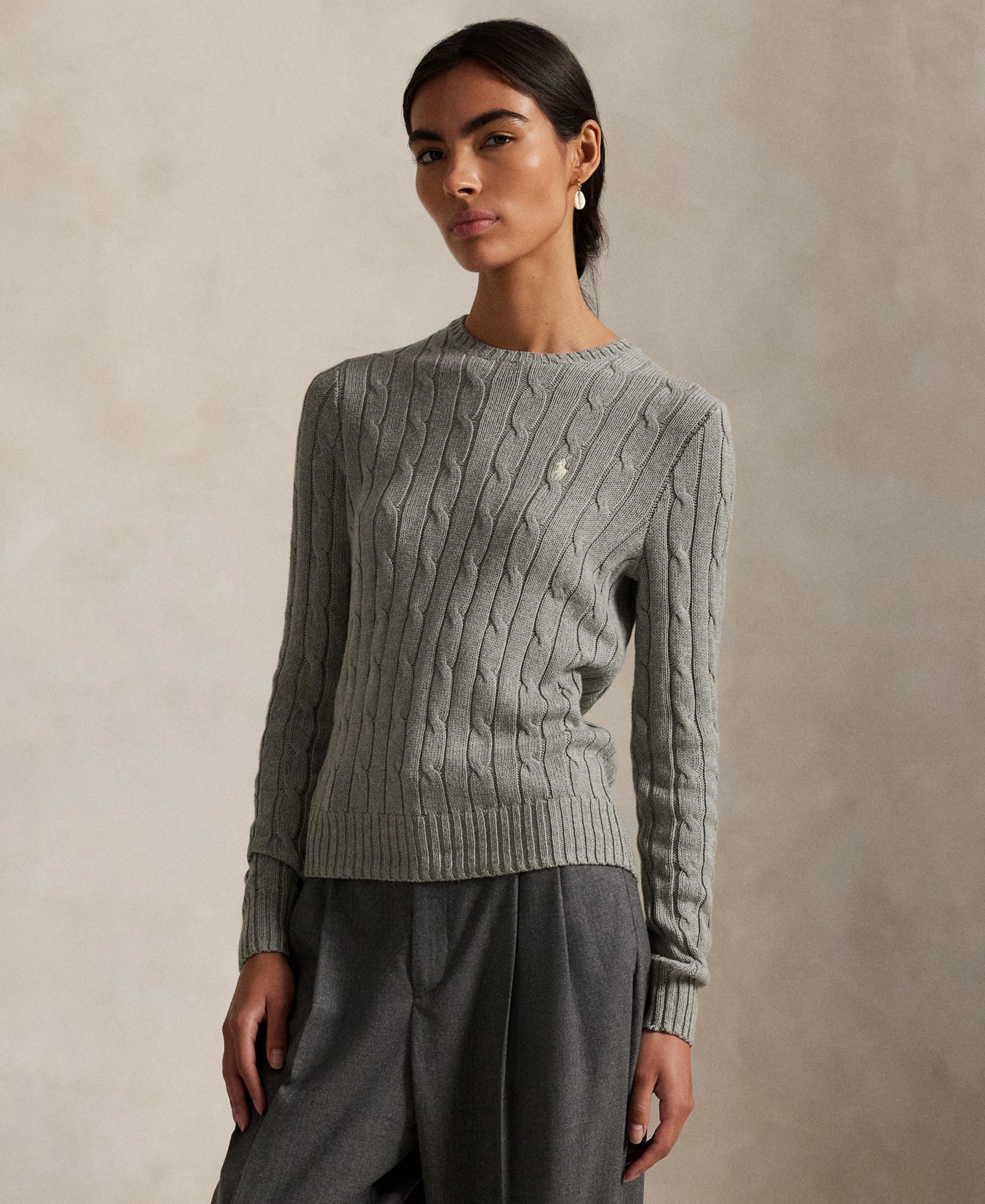 Polo Ralph Lauren Женский джемпер Cable-Knit Cotton Crewneck