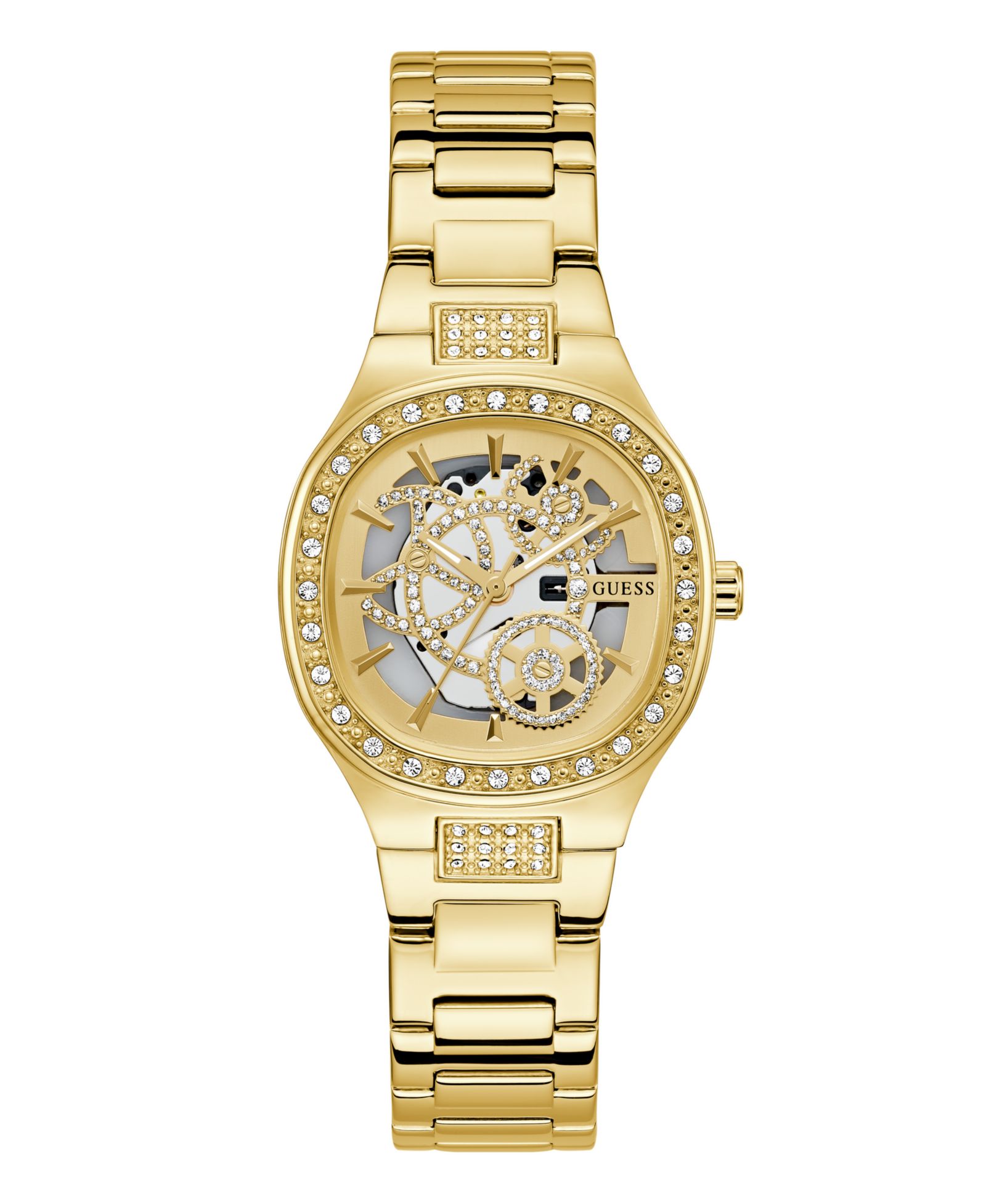 GUESS Женские аналоговые часы Gold Tone, 32mm