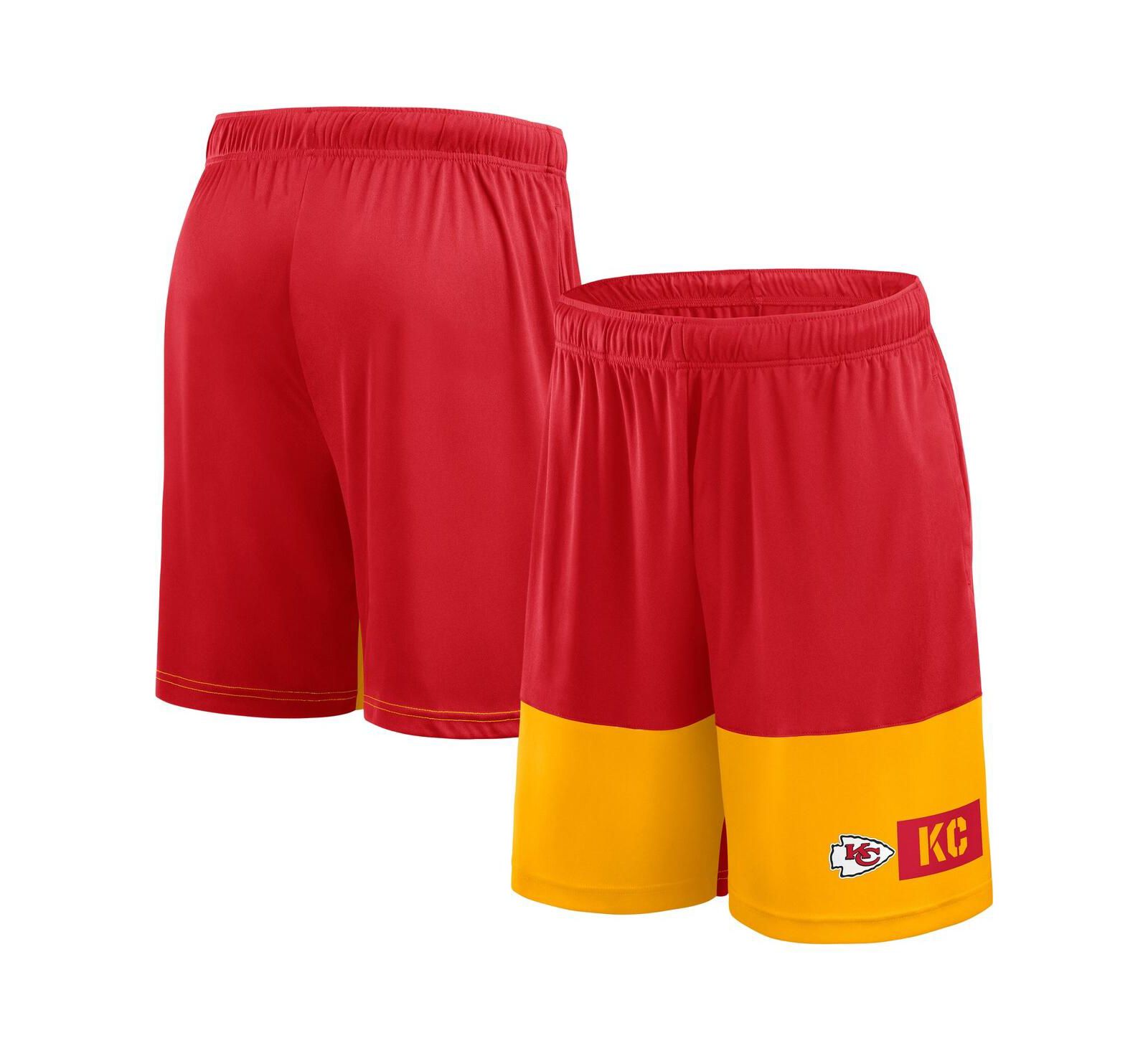 Мужские шорты Fanatics Kansas City Chiefs Performance Red/Gold